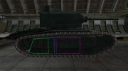 Контурные зоны пробития ARL 44 for World Of Tanks miniature 5