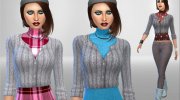 Pullover and Cardigan para Sims 4 miniatura 2