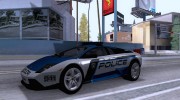 Lamborghini Murcielago LP640 Police V1.0 for GTA San Andreas miniature 4