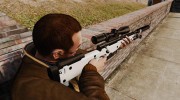 Снайперская винтовка AW L115A1 с глушителем v1 for GTA 4 miniature 2