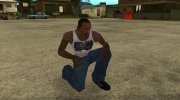 Белая майка на фоне деревьев para GTA San Andreas miniatura 3