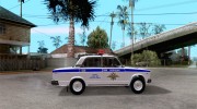 Ваз 2107 ДПС Полиция Жигули для GTA San Andreas миниатюра 5