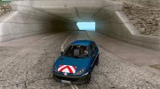 Peugeot 206 Police для GTA San Andreas миниатюра 1
