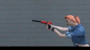 Silenced pistol black and red для GTA San Andreas миниатюра 3
