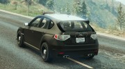 LAPD Subaru Impreza WRX STI  for GTA 5 miniature 3