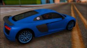 2018 Audi R8 V10 Plus for GTA San Andreas miniature 2