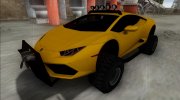 2014 Lamborghini Huracan Off Road для GTA San Andreas миниатюра 3