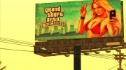 GTA 5 Girl Poster billboard для GTA San Andreas миниатюра 1