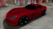 2012 Dodge SRT Viper GTS для GTA San Andreas миниатюра 3