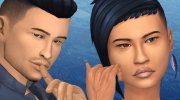 Realistic monolid overlay for Sims 4 miniature 1