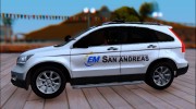 2011 Honda CRV Emergency Management para GTA San Andreas miniatura 2