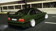1998 BMW E36 - Green Army by Hazzard Garage para GTA San Andreas miniatura 2