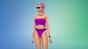 Ruffle Bikini para Sims 4 miniatura 3