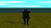 Шепард (мужчина) в Шлеме-респираторе из Mass Effect para GTA San Andreas miniatura 2