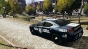 POLICIA FEDERAL MEXICO DODGE CHARGER ELS for GTA 4 miniature 3
