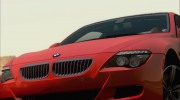 BMW M6 E63 2010 для GTA San Andreas миниатюра 15
