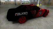 Nissan Skyline R32 Drift Falken Camo for GTA San Andreas miniature 4