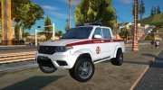 УАЗ Пикап Росгвардия for GTA San Andreas miniature 1