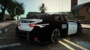 Toyota Camry 2018 KSA Police para GTA San Andreas miniatura 4