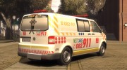 Volkswagen Transporter 2011 ambulance para GTA 4 miniatura 2