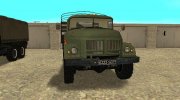 ЗиЛ 131 военный для GTA San Andreas миниатюра 6