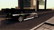Nissan 240SX Monster Energy для GTA San Andreas миниатюра 3