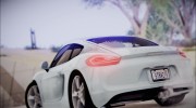Porsche Cayman S 2014 для GTA San Andreas миниатюра 2