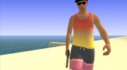 Skin GTA V Online в летней одежде для GTA San Andreas миниатюра 11