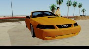 1999 Ford Mustang Cabrio for GTA San Andreas miniature 4