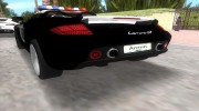 Porsche Carrera GT Police for GTA Vice City miniature 4