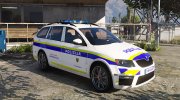 Skoda Octavia Caravan Slovenian Police para GTA 5 miniatura 1