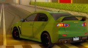 Mitsubishi Lancer X Evolution for GTA San Andreas miniature 8
