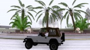 Jeep Wrangler Convertible for GTA San Andreas miniature 2
