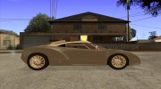 Spyker C12 Zagato для GTA San Andreas миниатюра 5