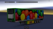 M&M’s cooliner trailer mod by BarbootX for Euro Truck Simulator 2 miniature 1