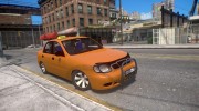Daewoo Lanos Taxi для GTA 4 миниатюра 1
