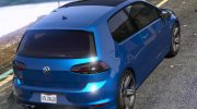 Volkswagen Golf VII R 2017 для GTA 5 миниатюра 3