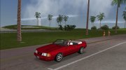 1989 Ford Mustang Foxbody (VC Style) для GTA Vice City миниатюра 1