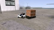 GTA V Airport Trailer (Big cargo trailer) (VehFuncs) for GTA San Andreas miniature 3