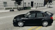 Subaru Impreza WRX 2011 для GTA 4 миниатюра 2