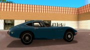 Toyota 2000GT 1969 for GTA San Andreas miniature 5