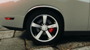 Dodge Challenger SRT8 392 2012 для GTA 4 миниатюра 10