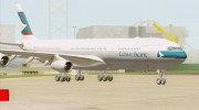 Airbus A340-300 Cathay Pacific for GTA San Andreas miniature 8
