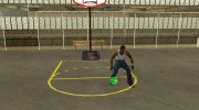 Green basketball ball by Vexillum для GTA San Andreas миниатюра 4