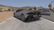 2020 Lamborghini Huracan EVO Spyder для GTA San Andreas миниатюра 2