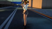 Hot Misaki - School (Mini Skirt) для GTA San Andreas миниатюра 2