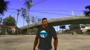 CJ в футболке (Bounce FM) для GTA San Andreas миниатюра 1