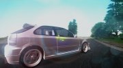 Honda Civic Hatchback Tuned para GTA San Andreas miniatura 5