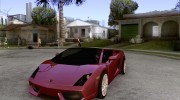 Lamborghini Gallardo Spyder v2 для GTA San Andreas миниатюра 1