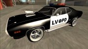 1972 Plymouth GTX Police LVPD для GTA San Andreas миниатюра 1